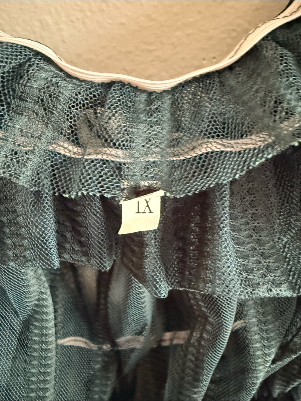 Teal Ruffled Off-Shoulder Maxi Dress - Picture 4 of 4